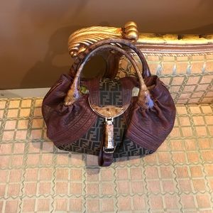 Fendi Spy Bag Leather Hobo Satchel Purse Handbag